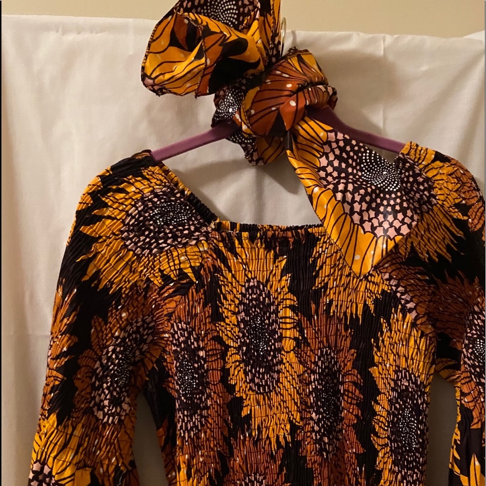 Maxi Ethnic Dress with head wrap